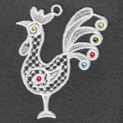 FSL Crystal Rooster 03 machine embroidery designs