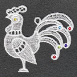 FSL Crystal Rooster 05 machine embroidery designs