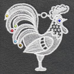 FSL Crystal Rooster 06 machine embroidery designs