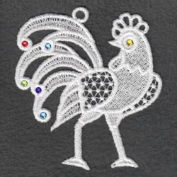 FSL Crystal Rooster 08 machine embroidery designs