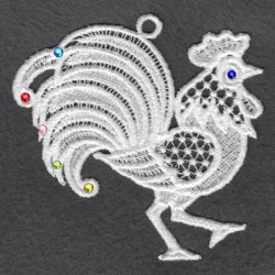 FSL Crystal Rooster 09 machine embroidery designs