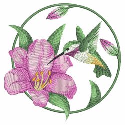 Watercolor Hummingbird And Flowers(Md) machine embroidery designs