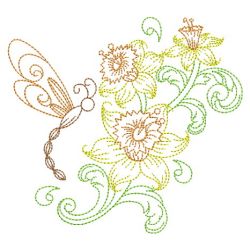 Vintage Baroque Blossoms 08(Lg) machine embroidery designs