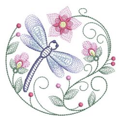 Rippled Dragonflies 4(Md) machine embroidery designs