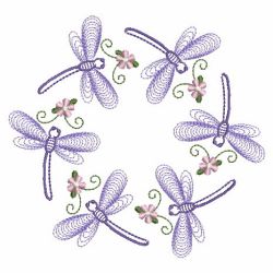 Rippled Dragonflies 4 03(Lg) machine embroidery designs
