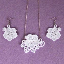 FSL Flower Earrings And Pendant 02 machine embroidery designs