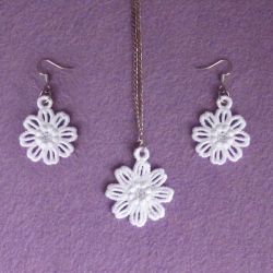 FSL Flower Earrings And Pendant 04 machine embroidery designs