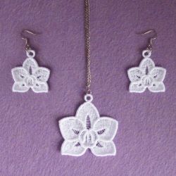 FSL Flower Earrings And Pendant 09 machine embroidery designs