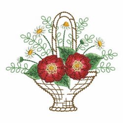 Baskets Of Blooms(Lg) machine embroidery designs