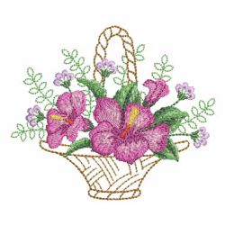 Baskets Of Blooms 04(Lg) machine embroidery designs