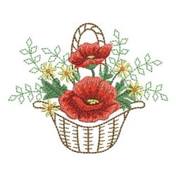 Baskets Of Blooms 09(Lg) machine embroidery designs