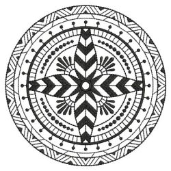 Blackwork Quilt Pattern 2 07(Sm)