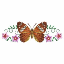Butterfly Blooms Border machine embroidery designs