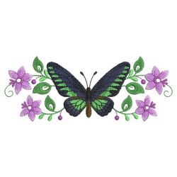 Butterfly Blooms Border 02 machine embroidery designs