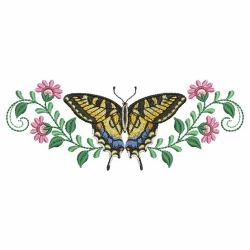 Butterfly Blooms Border 05 machine embroidery designs