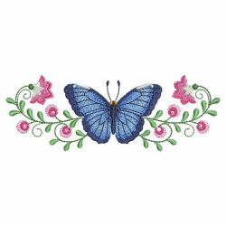 Butterfly Blooms Border 06 machine embroidery designs