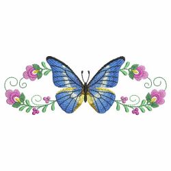 Butterfly Blooms Border 09 machine embroidery designs