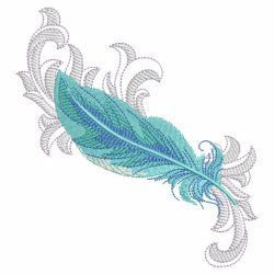 Baroque Feathers(Md) machine embroidery designs