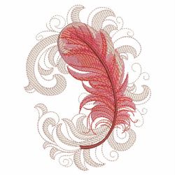 Baroque Feathers 03(Lg) machine embroidery designs