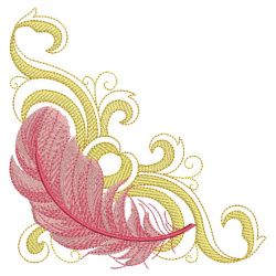 Baroque Feathers 09(Lg) machine embroidery designs