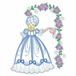 Belle In Garden 02(Sm) machine embroidery designs