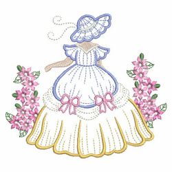 Belle In Garden 04(Sm) machine embroidery designs