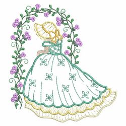Belle In Garden 05(Lg) machine embroidery designs