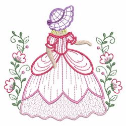 Belle In Garden 06(Sm) machine embroidery designs