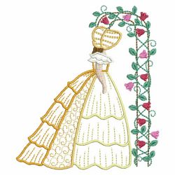 Belle In Garden 07(Lg) machine embroidery designs