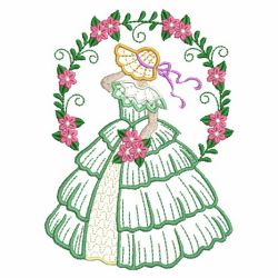 Belle In Garden 09(Sm) machine embroidery designs