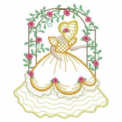 Belle In Garden 10(Sm) machine embroidery designs