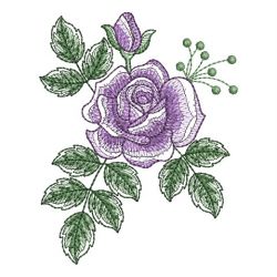 Sketched Roses 2 10 machine embroidery designs
