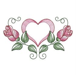 Sketched Roses 2 18 machine embroidery designs