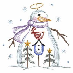 Vintage Snowman 5(Sm) machine embroidery designs