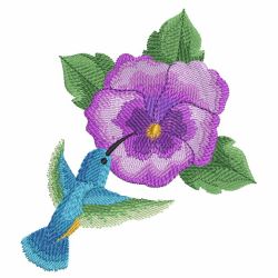 Watercolor Hummingbirds 2 06(Md) machine embroidery designs