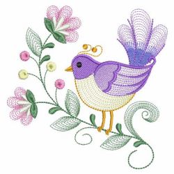 Birds And Blooms 03(Md) machine embroidery designs