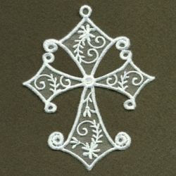 Organza Decorative Crosses 03 machine embroidery designs