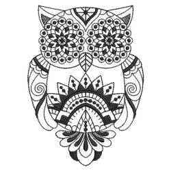Blackwork Owls 01(Sm) machine embroidery designs