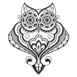 Blackwork Owls 03(Lg) machine embroidery designs