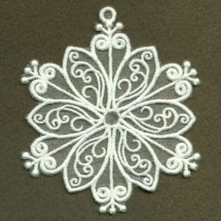 Organza Decorative Snowflakes 02