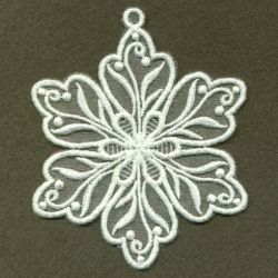 Organza Decorative Snowflakes 03