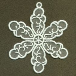 Organza Decorative Snowflakes 09