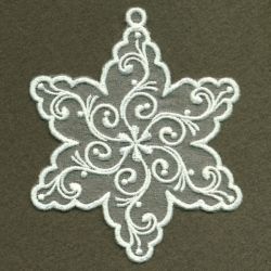Organza Decorative Snowflakes 10