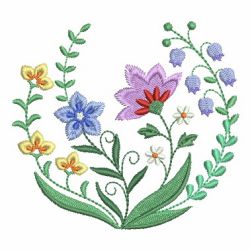 Flourishing Flowers 04 machine embroidery designs