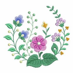 Flourishing Flowers 05 machine embroidery designs