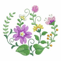 Flourishing Flowers 06 machine embroidery designs