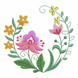 Flourishing Flowers 07 machine embroidery designs