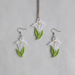 FSL Flower Earrings And Pendant 2 03