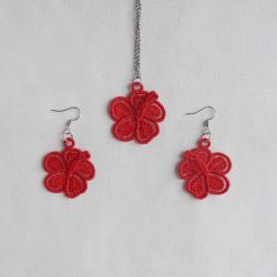 FSL Flower Earrings And Pendant 2 05 machine embroidery designs