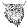 Blackwork Owls 2 02(Sm)